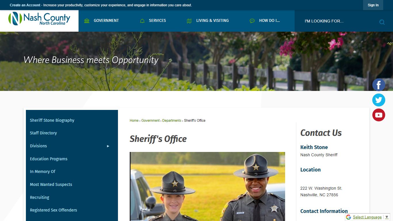 Sheriff's Office | Nash County, NC - Official Website